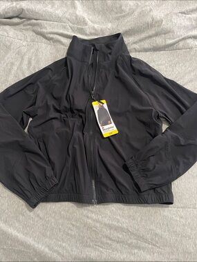 Mondetta Black Lightweight Zip-Up Bomber Jacket